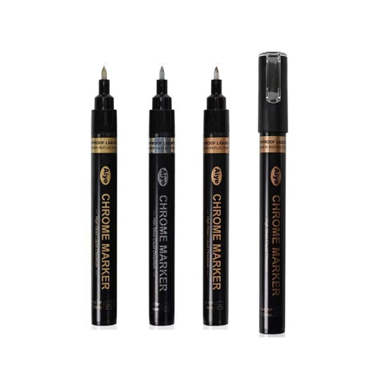 PACK 3 PLUMAS GRAFFITI NAIL ART CROMADO