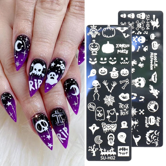 PLAQUE DE STAMPING HALLOWEEN - MOTIF 2