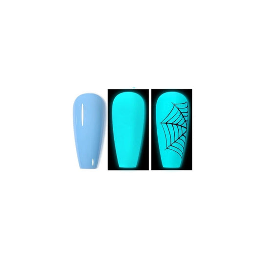 NEON FLUORESCENT BLUE GEL POLISH