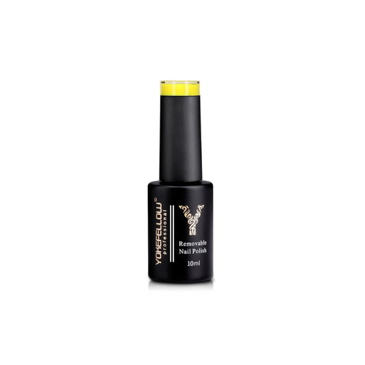 NEON FLUORESCENT YELLOW GEL POLISH
