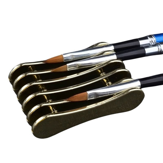 Support pinceaux or manucure 5 emplacements pour outils
