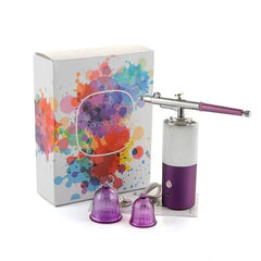 CREA AIR VIOLET &amp; SILVER - PORTABLE NAILART AIRBRUSH