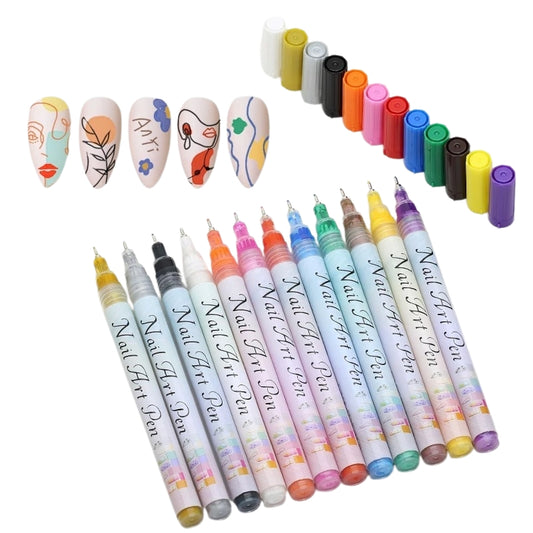PACK 16 STYLOS GRAFFITI NAIL ART