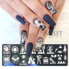 STAMPING PLATE 4 - HALLOWEEN DESIGNS