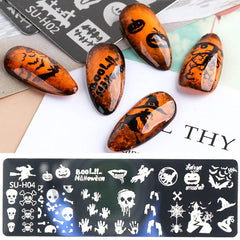 STAMPING PLATE 7 - HALLOWEEN DESIGNS