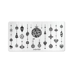 Plaque stamping xmas 13 nail art