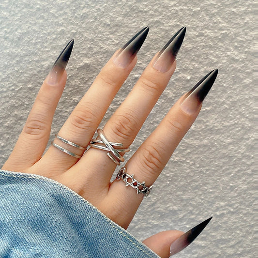 Press on Nails Dark Fade Claws – Faux Ongles d'Halloween
