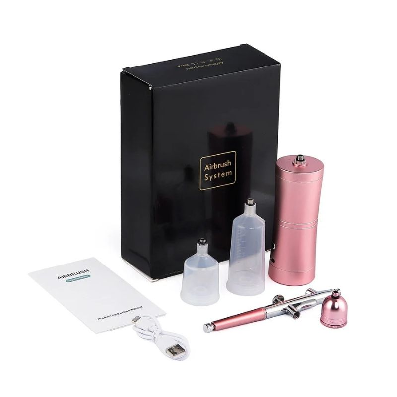Smart Aérographe portable pour ongles de couleur rose