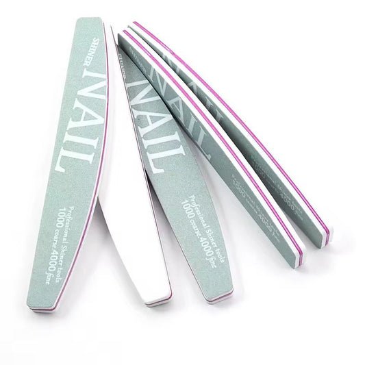 BUFFER ONGLES DOUBLE FACES DEMI-LUNE - 1000/4000