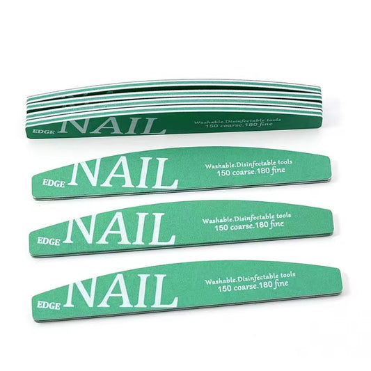LIMES À ONGLES DOUBLE FACES DEMI-LUNE - 150/180