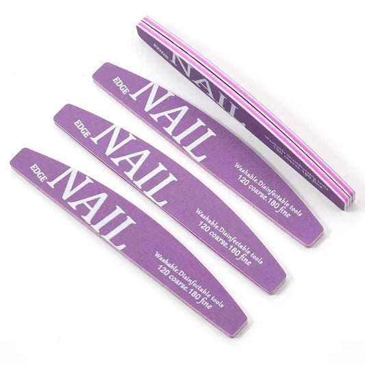 LIMES À ONGLES DOUBLE FACES DEMI-LUNE - 120/180