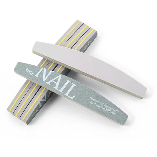 LIMES À ONGLES DOUBLE FACES DEMI-LUNE - 220/280