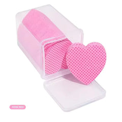 200 TOALLITAS DISOLVANTE CORAZÓN ROSA