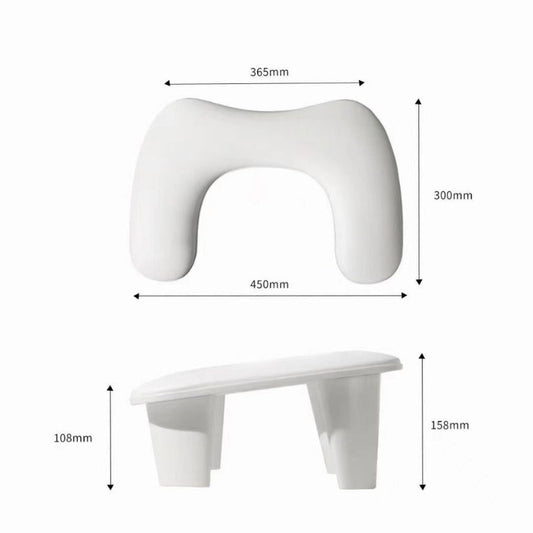 Dimensions du support amovible portable pour accoudoir manucure deux mains