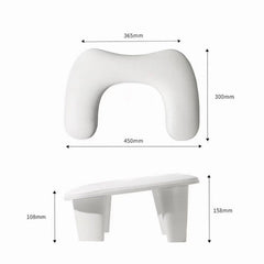 Dimensions du support amovible portable pour accoudoir manucure deux mains