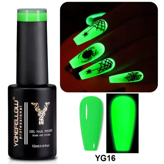NEON FLUORESCENT GREEN GEL POLISH